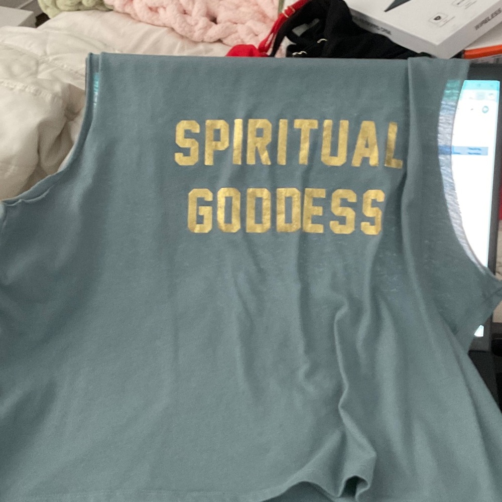 Grayson Threads Blue Tank Top with Gold Lettering